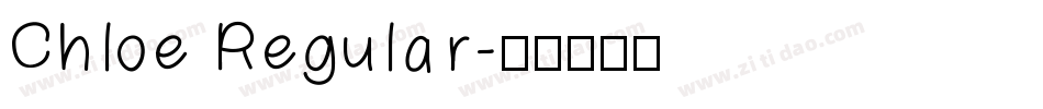 Chloe Regular字体转换